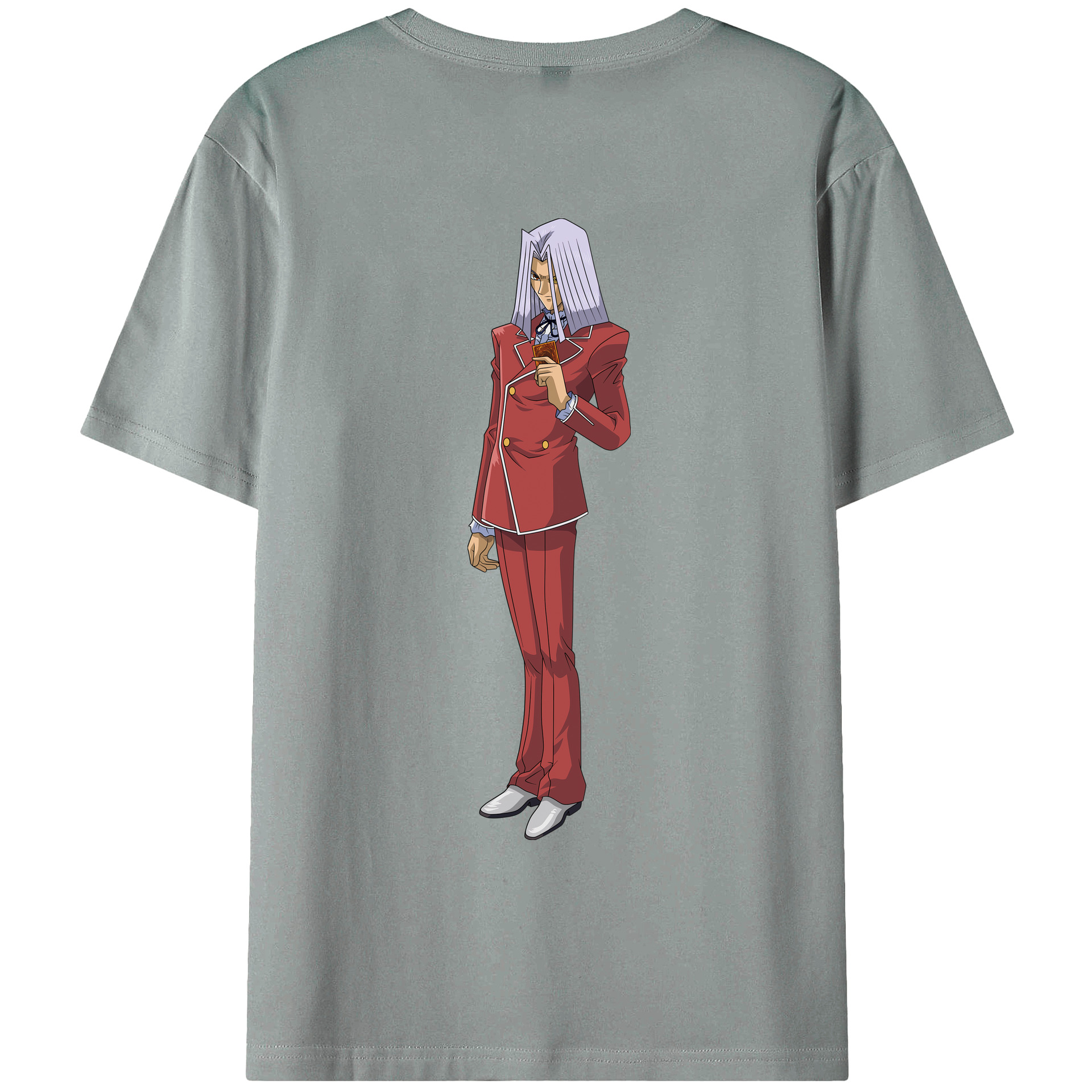 （画像用） 遊☆戯☆王 Yu-Gi-Oh! 綿100％ メンズ半袖Tシャツ（バックプリント） 通気性